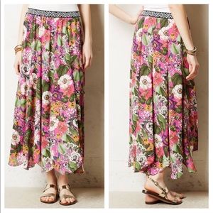 Anthropologie Maeve floral skirt size small